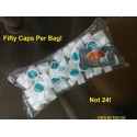 28mm Short Plastic Screw Caps for PET Bottle, bag of 50 Sneaky Alcohol Caps Reseal Your Bottles Perfectly
